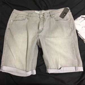 Mossimo Midrise Bermuda Shorts-Grey